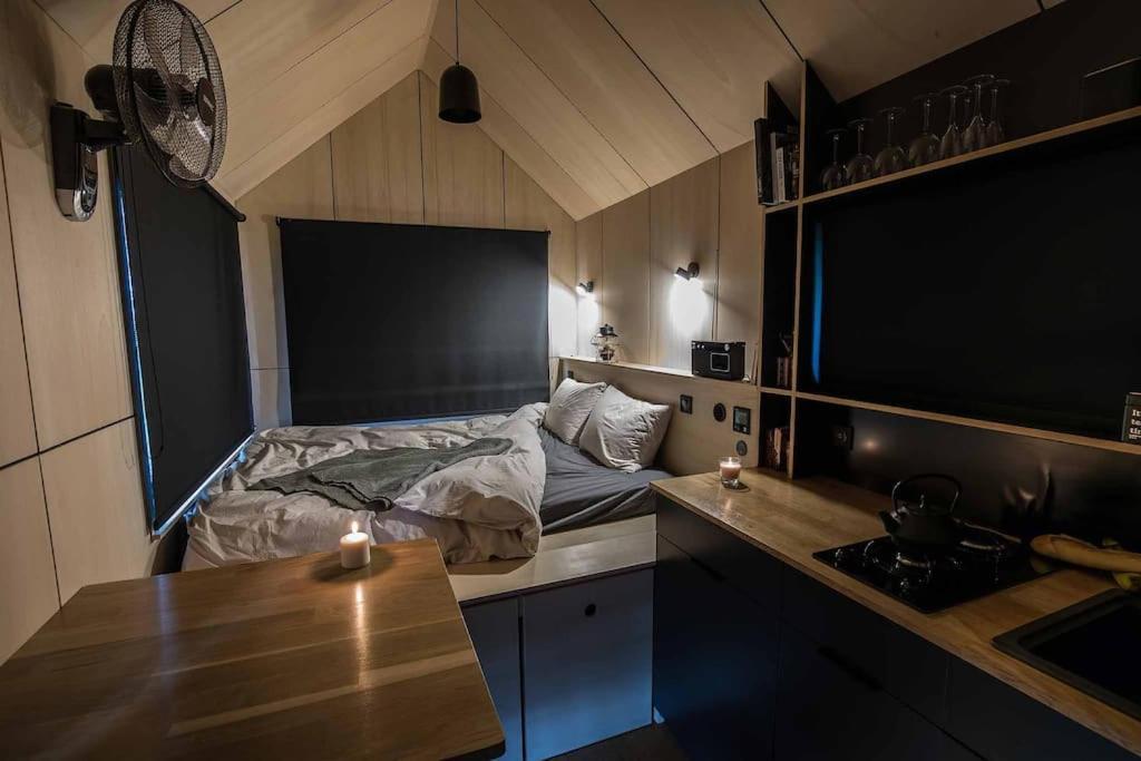 L'Envolee Ecolodge, Tiny House Au Coeur Des Vignes Loches-sur-Ource Extérieur photo