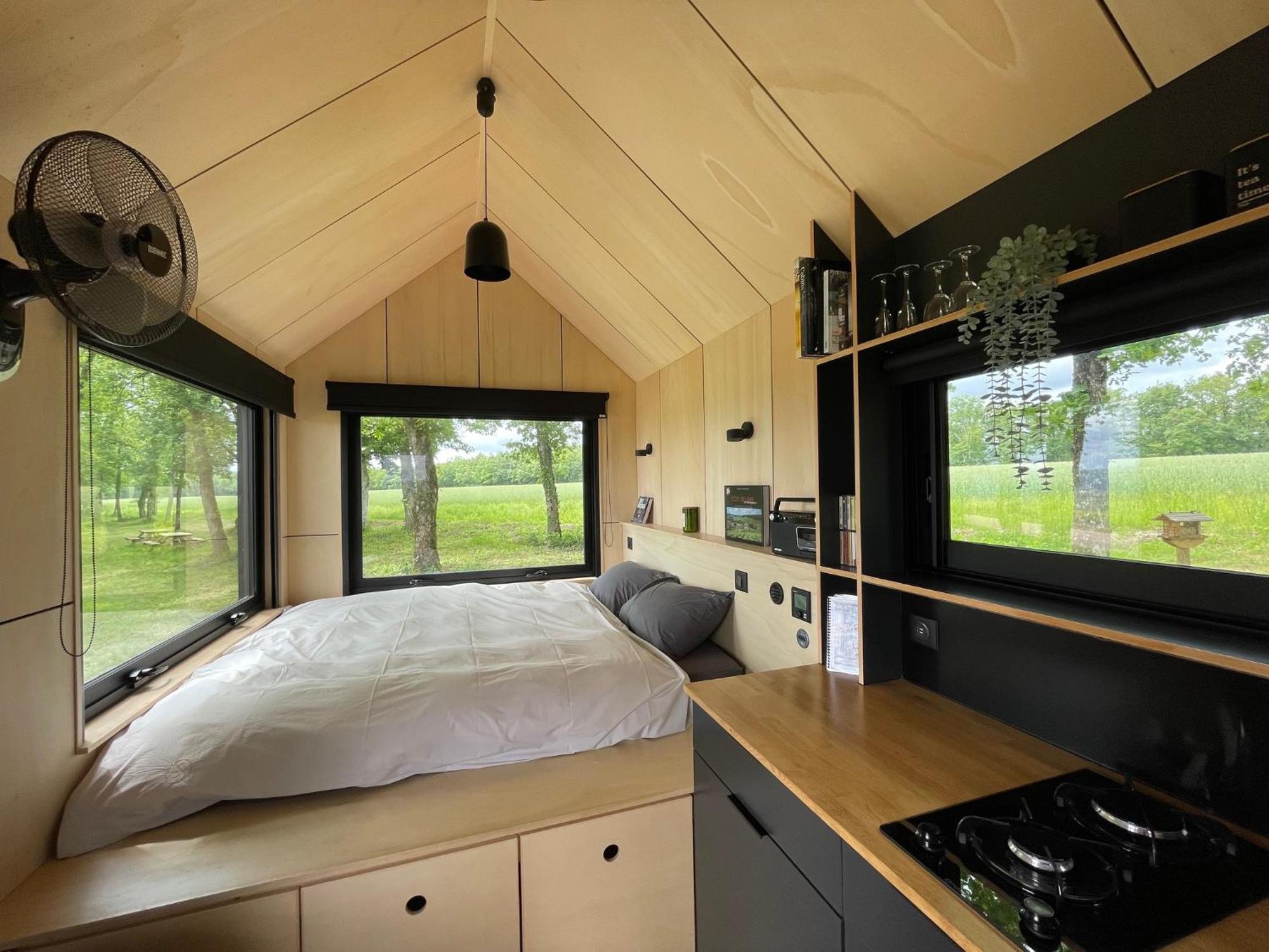 L'Envolee Ecolodge, Tiny House Au Coeur Des Vignes Loches-sur-Ource Extérieur photo